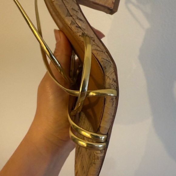 Gold Strappy Sandals - Picture 12 of 12
